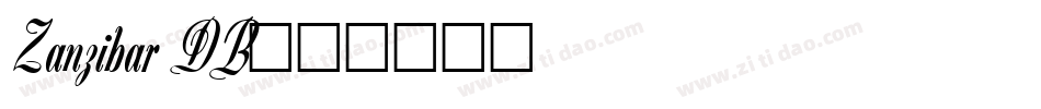 Zanzibar DB字体转换